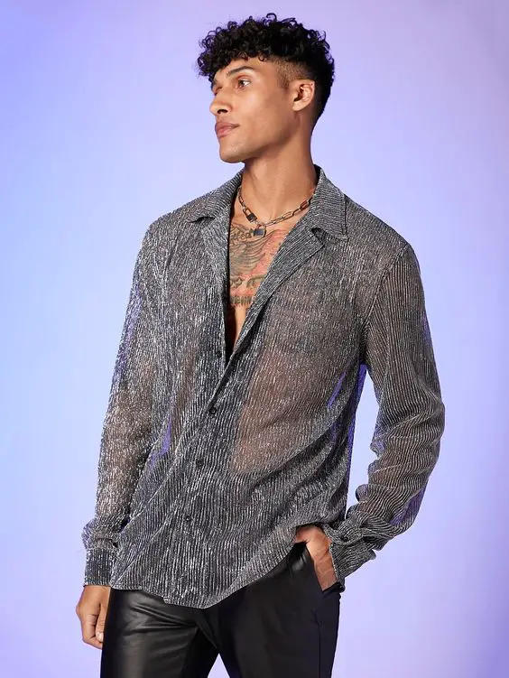 23 Mesh Shirt Styles for Men: From Goth to Chic