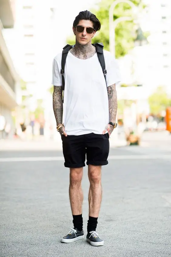 Men's summer black shorts and streetwear trends 22 ideas