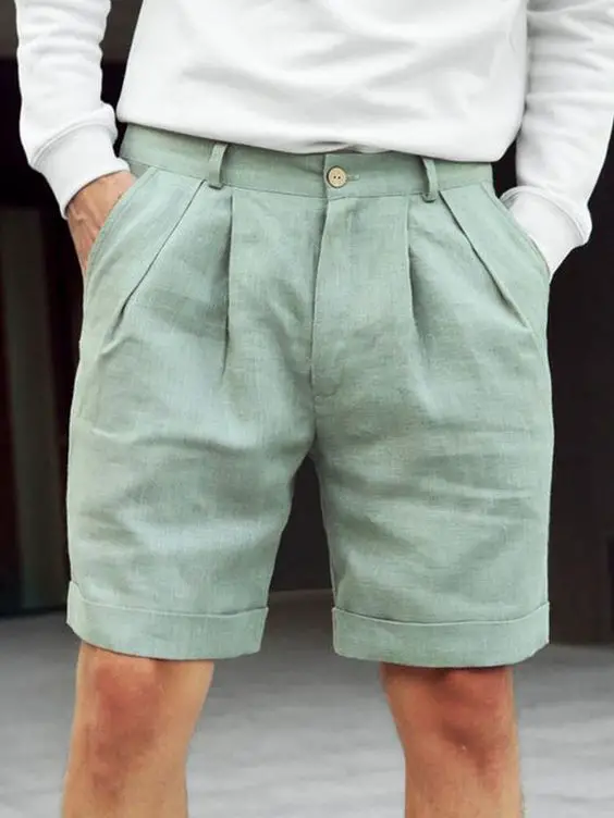 22 Stylish Ideas for Linen Shorts for Men: Summer Outfits, Colors, and Styling Tips