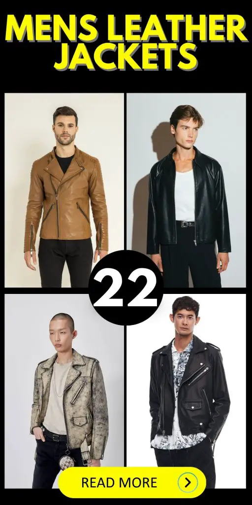 22 ideas for stylish men's leather jackets: Trends and seasonal fashions