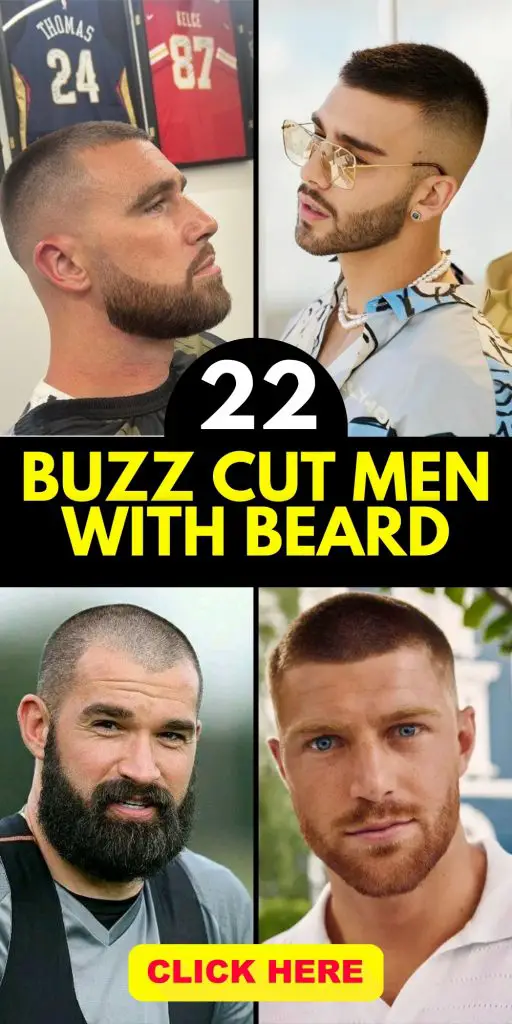 Buzz Cut Men with Beards: 22 Stylish Ideas and Modern Hairstyles