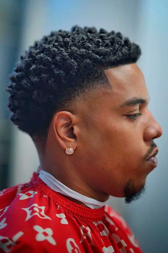 Black Men's Taper Haircuts with Beards 21 Ideas: Curly, Low, and Mid Drop Fades