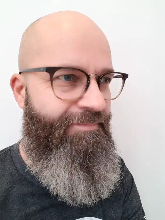 Stylish looks for men with glasses and beard: From bald to blond 23 ideas