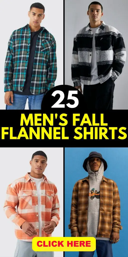 25 Ideas Trendy Men's Fall Flannel Shirts: Style, Comfort, and Versatility