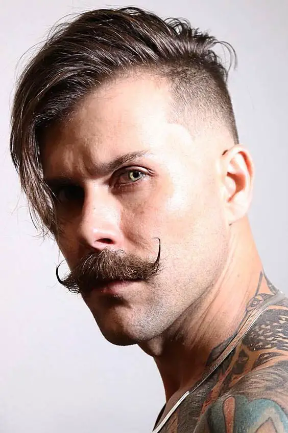 20 Stylish Ideas Mens Fade Haircut with Mustache Ideas for a Modern Look