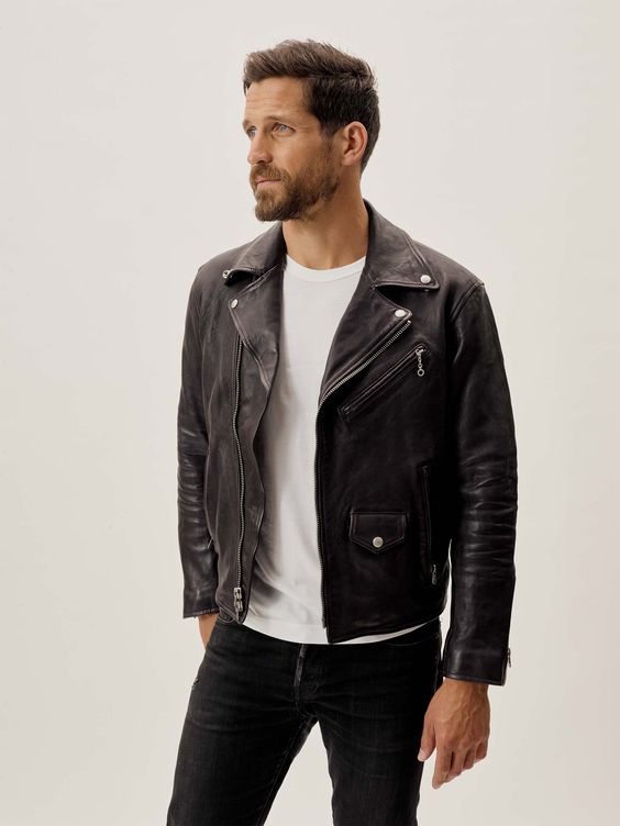 22 Ideas Stylish Mens Fall Leather Jacket Outfits: Classic, Vintage, and Modern Looks