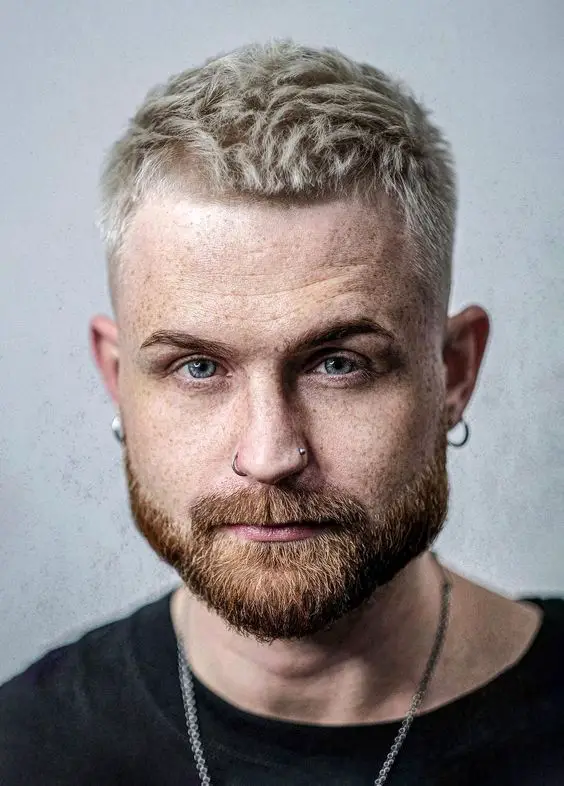 Discover 21 Stylish Hair and Beard Ideas for Blonde Men with Mustaches