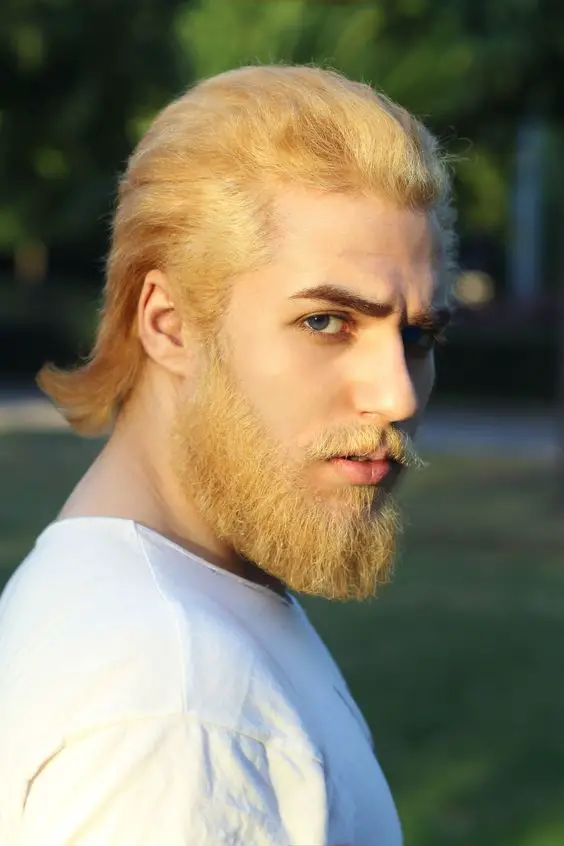 Discover 21 Stylish Hair and Beard Ideas for Blonde Men with Mustaches