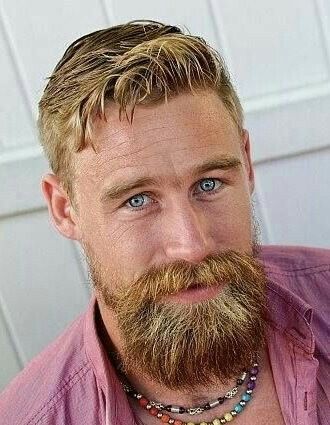 Discover 21 Stylish Hair and Beard Ideas for Blonde Men with Mustaches