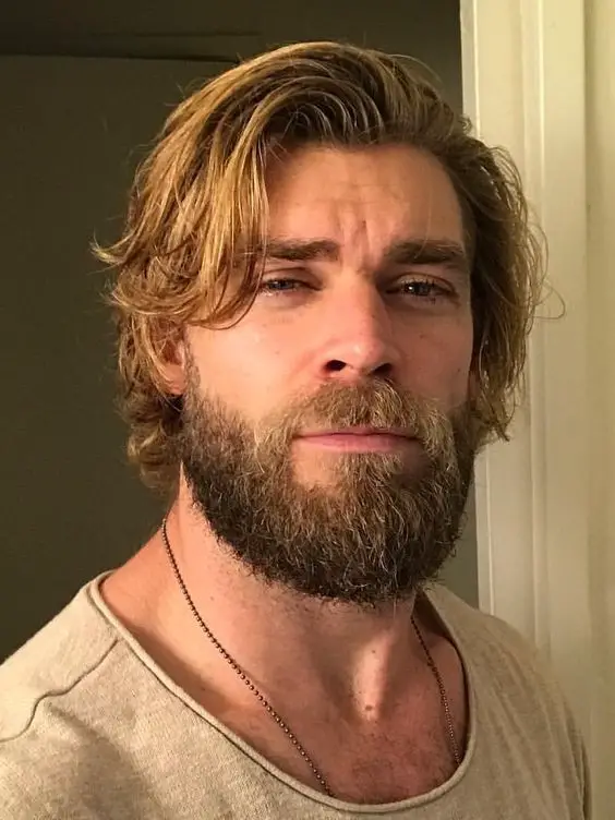 Discover 21 Stylish Hair and Beard Ideas for Blonde Men with Mustaches