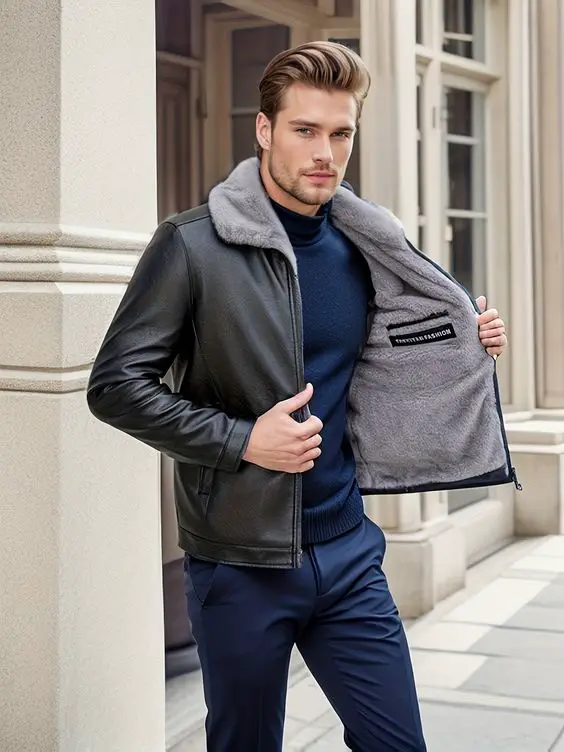 22 Ideas Stylish Mens Fall Leather Jacket Outfits: Classic, Vintage, and Modern Looks