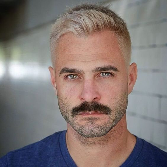 Discover 21 Stylish Hair and Beard Ideas for Blonde Men with Mustaches