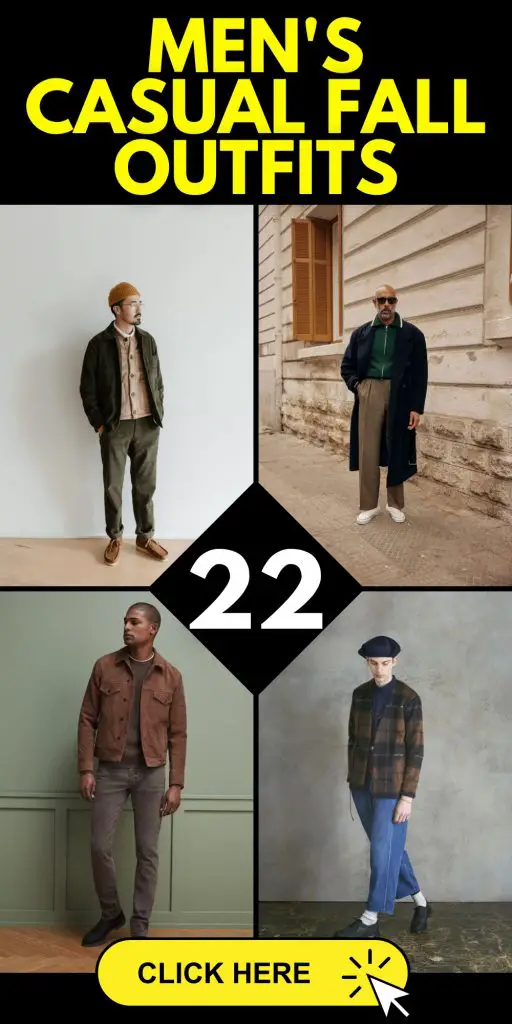 22 Ideas Stylish Men's Casual Fall Outfits: Trends, Street Styles, and Classic Looks