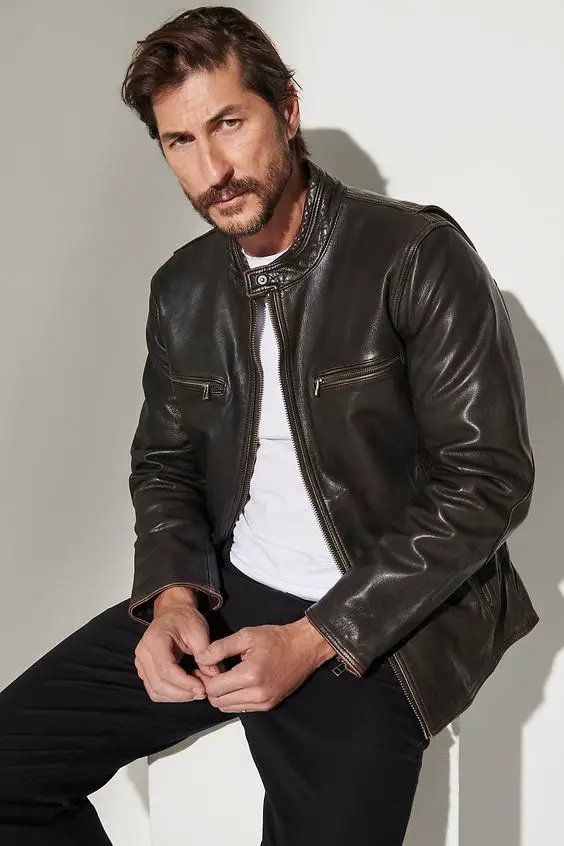 22 Ideas Stylish Mens Fall Leather Jacket Outfits: Classic, Vintage, and Modern Looks