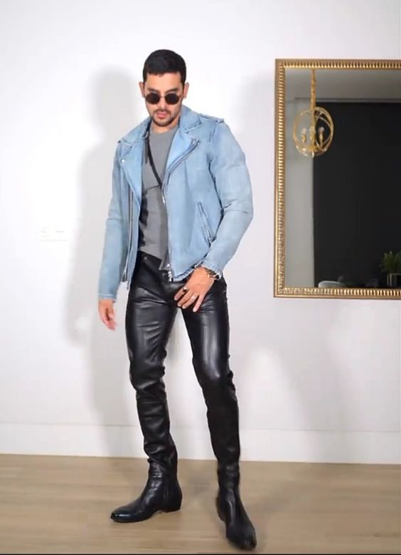 Embrace the Season in Style: Fall 2023 Leather Jeans for Men - mens ...