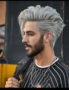 Achieve stunning silver hair color 18 ideas for men - Fall Update 2024