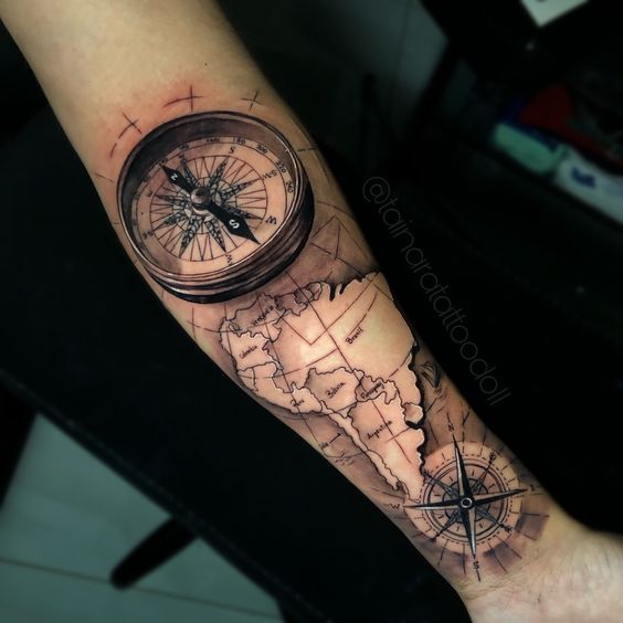 Finding True North: The Allure of Compass Tattoos for Men 2023 - mens ...