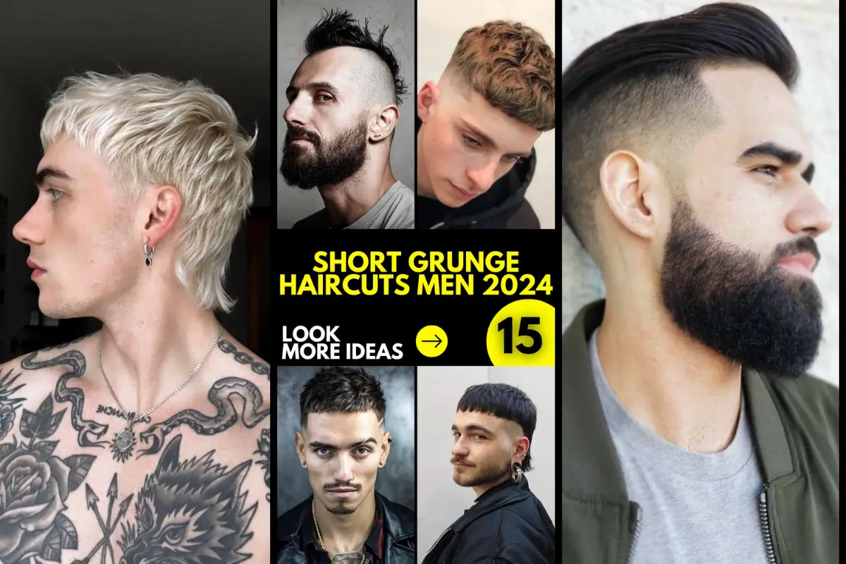 Short men's haircuts in grunge style: 15 best ideas for 2024 - mens ...