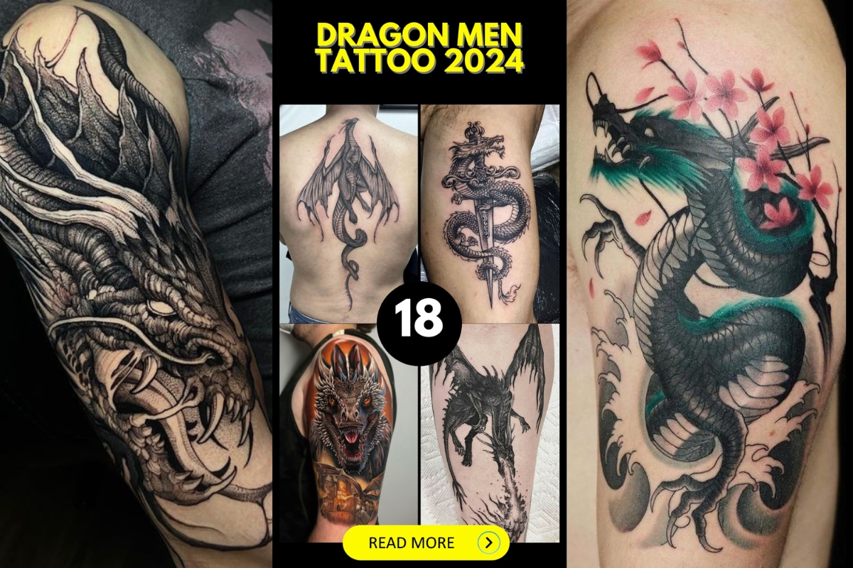 Dragon Tattoos 2024: Bold designs for men 18 ideas - mens-club.online