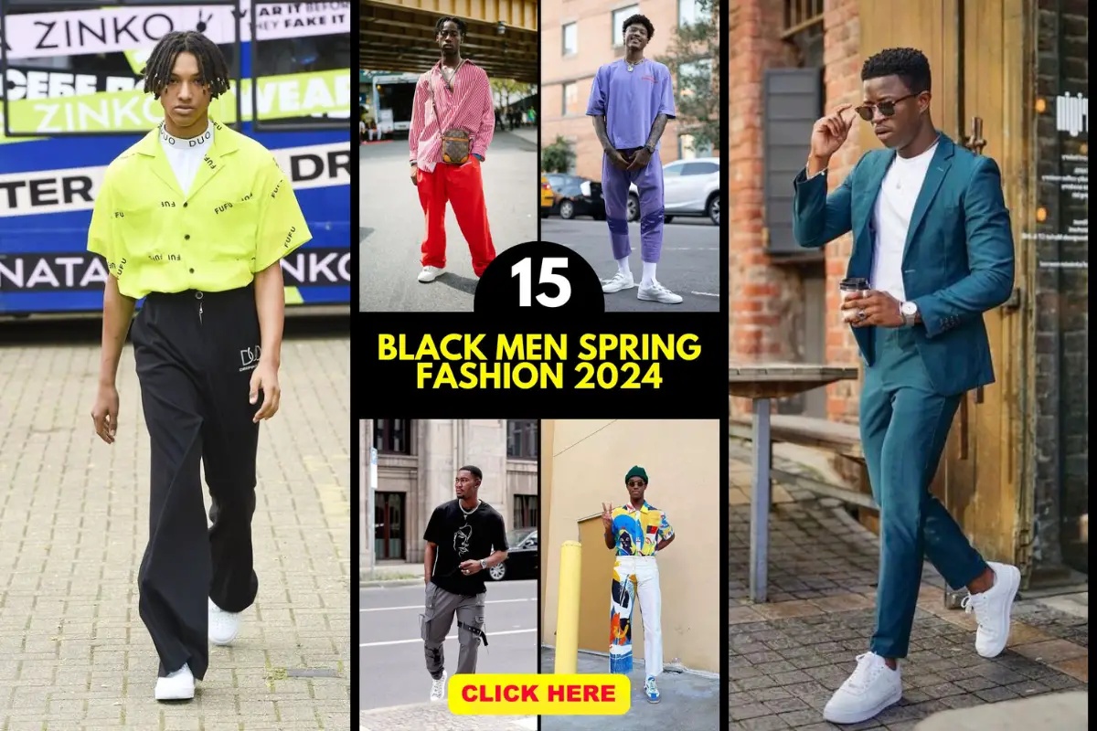 Black Men's Spring 2024 Fashion: Urban Swag & Casual Suits Trends