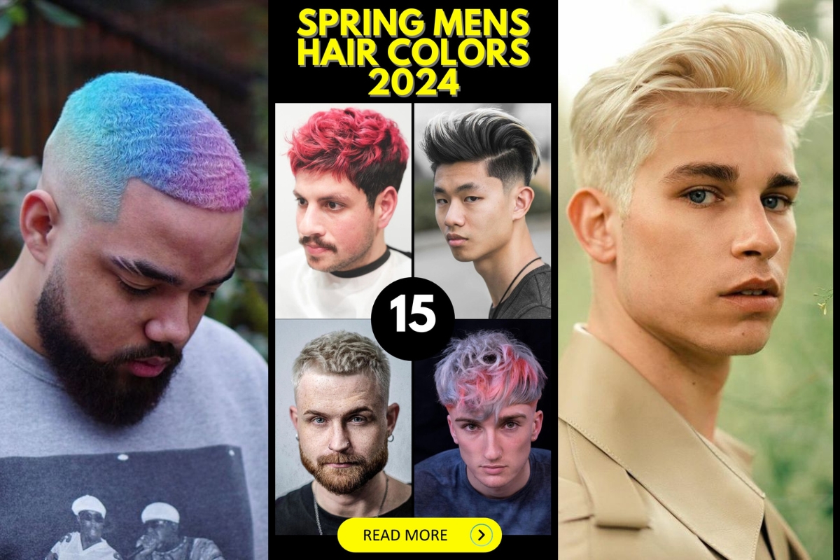 Explore Men's Hair Color Trends for Spring 2024 Fashion